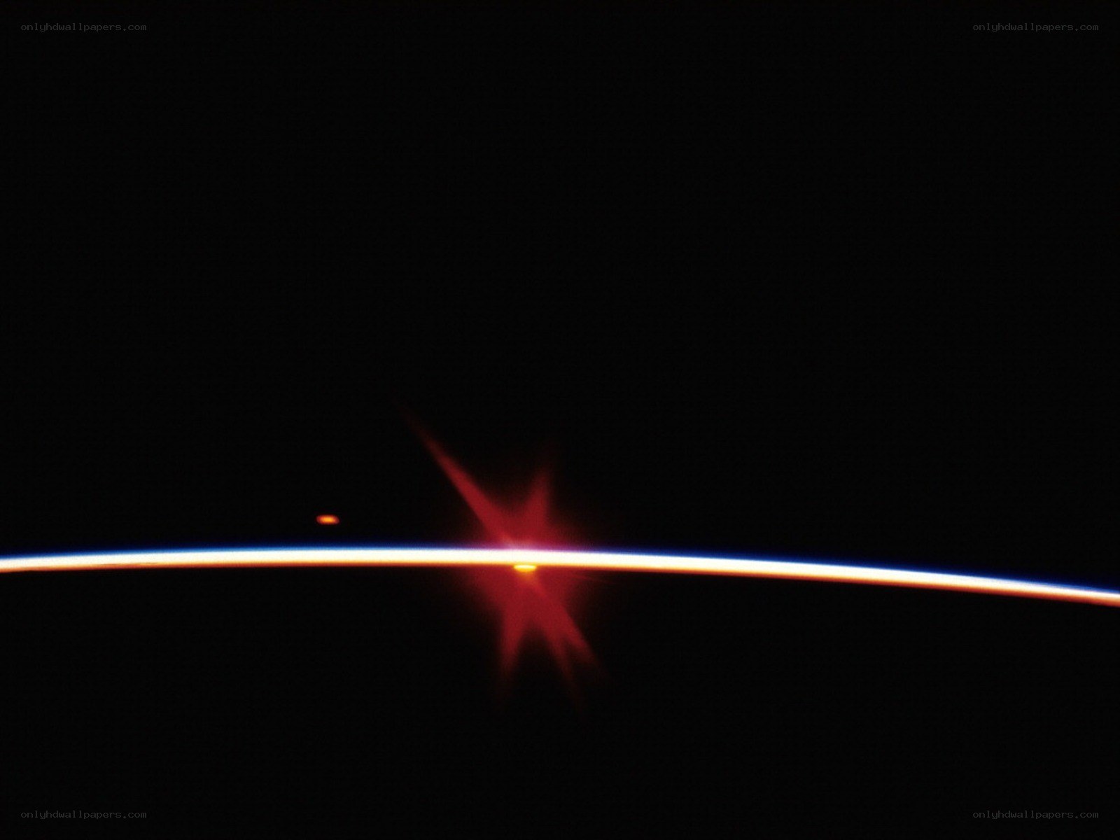 Earth's horizon from space