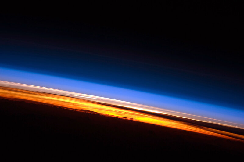 Earth's Horizon from Space — Blue
