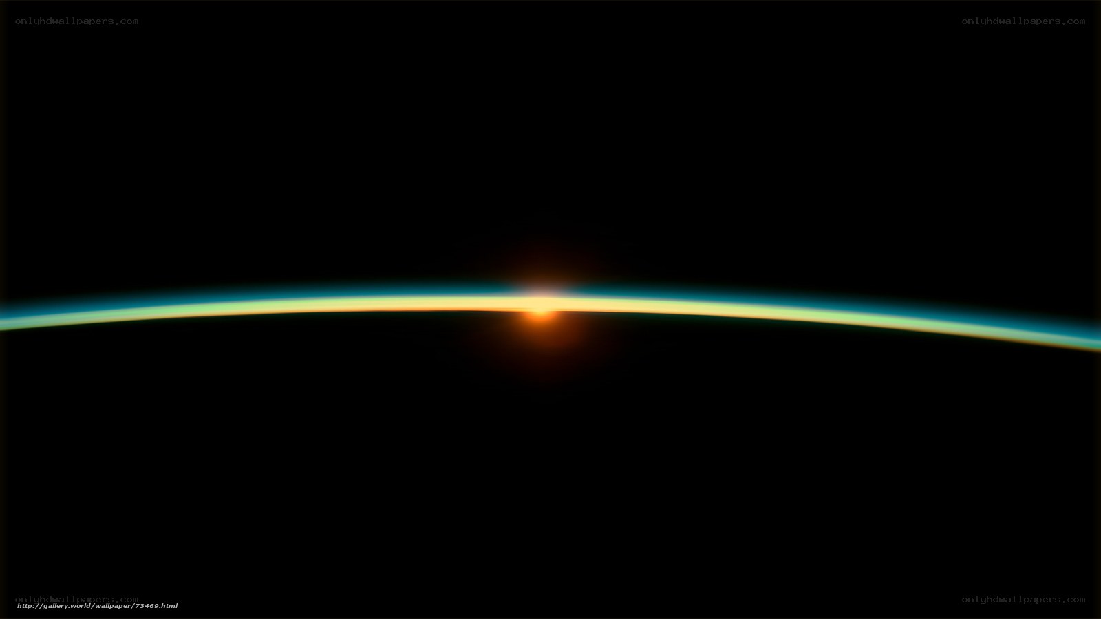 Earth's horizon from space