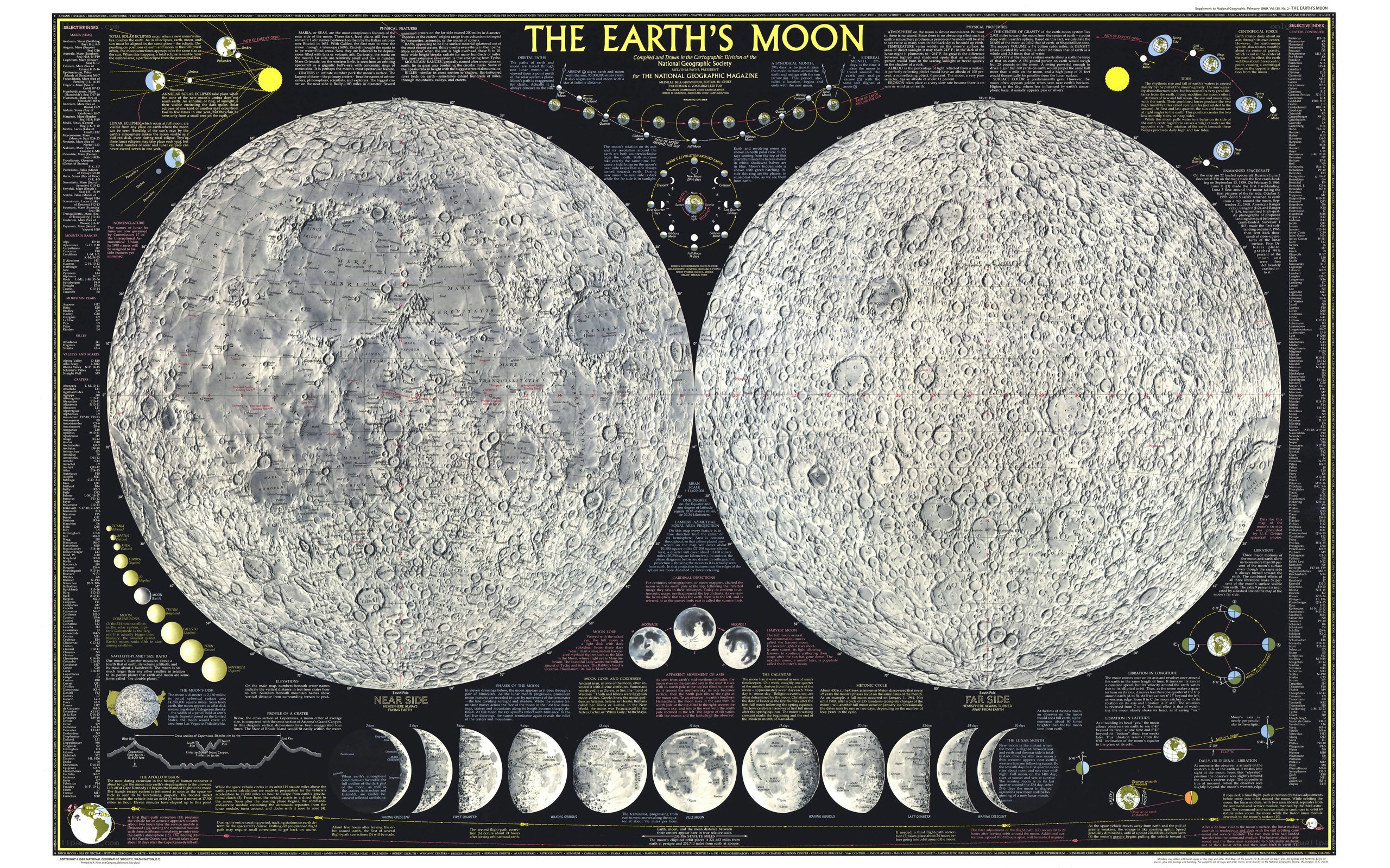 Earth's Moon Map