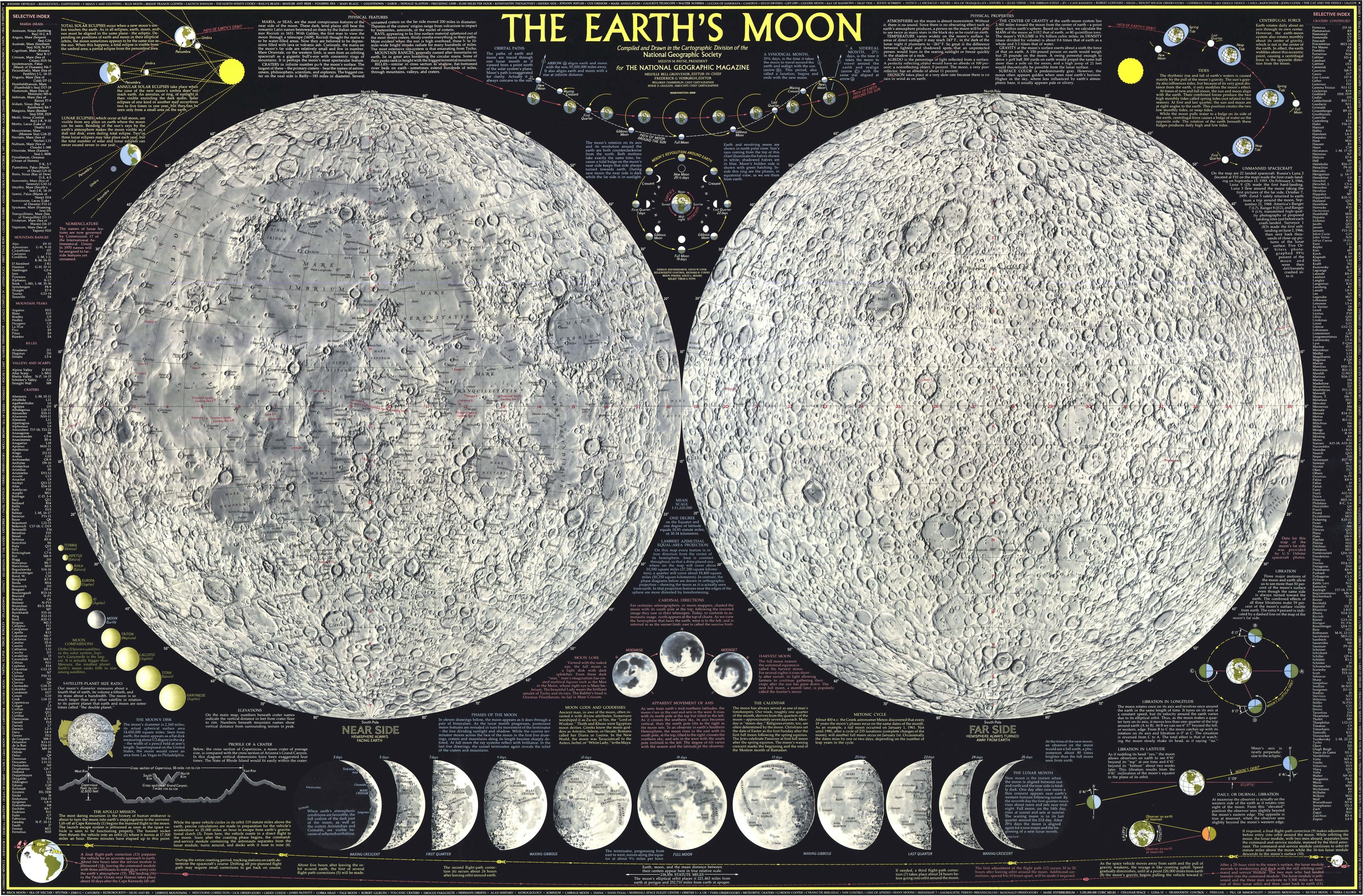 Earth's Moon Map