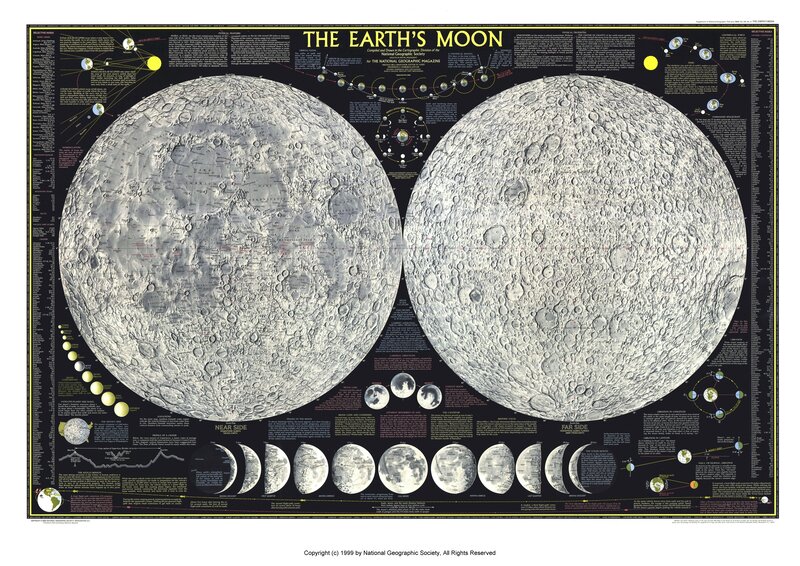Earth's Moon Map