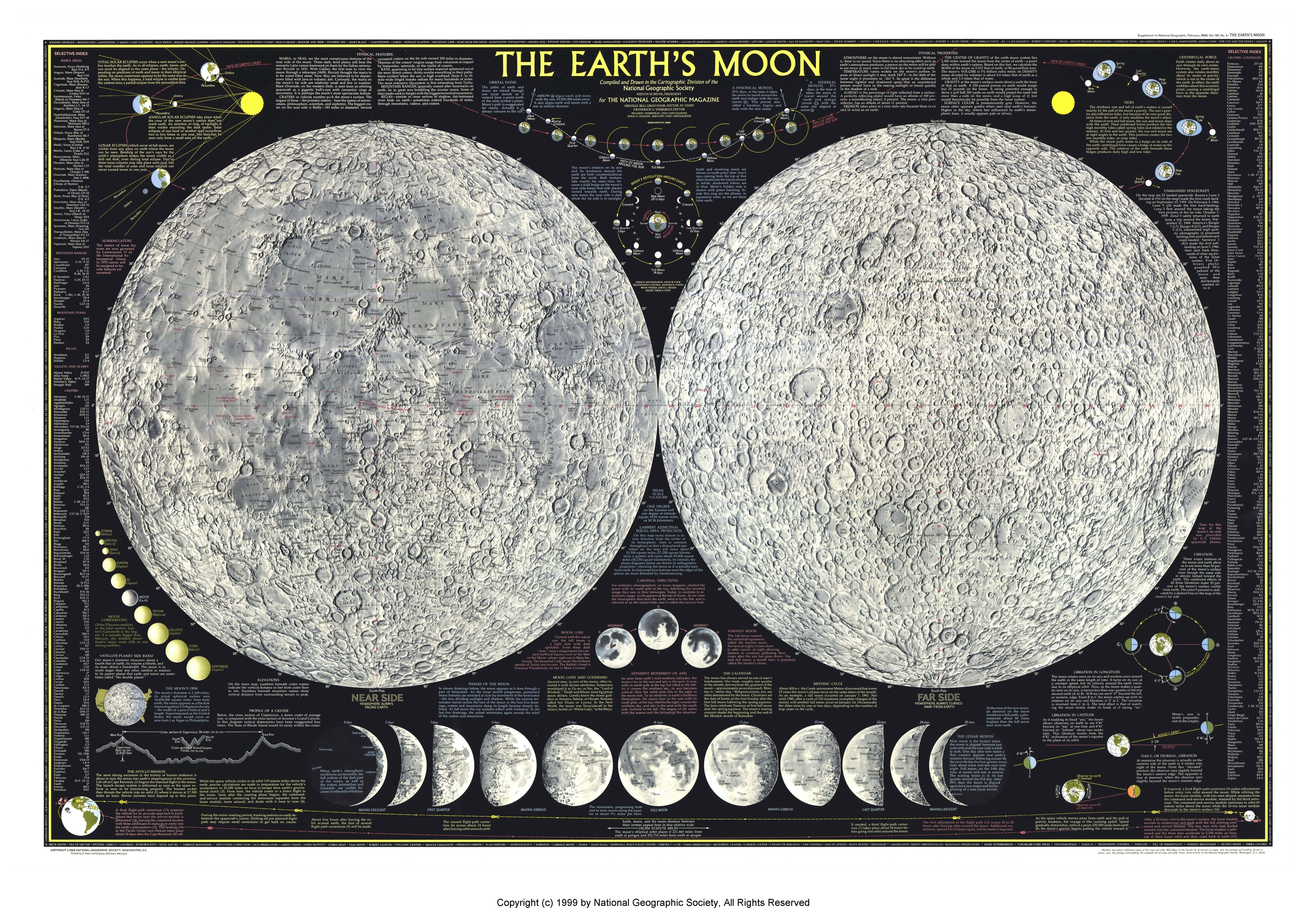 Earth's Moon Map