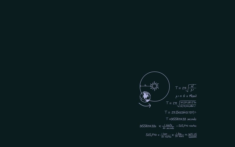 Earth's orbital period calculation
