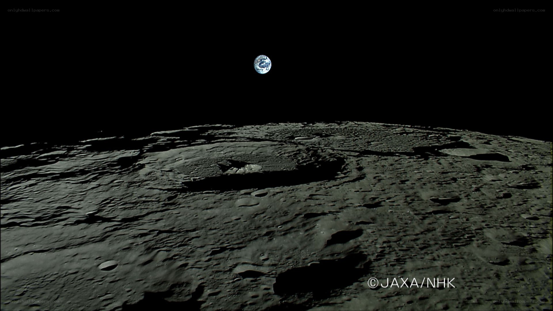 Earth seen from the Moon