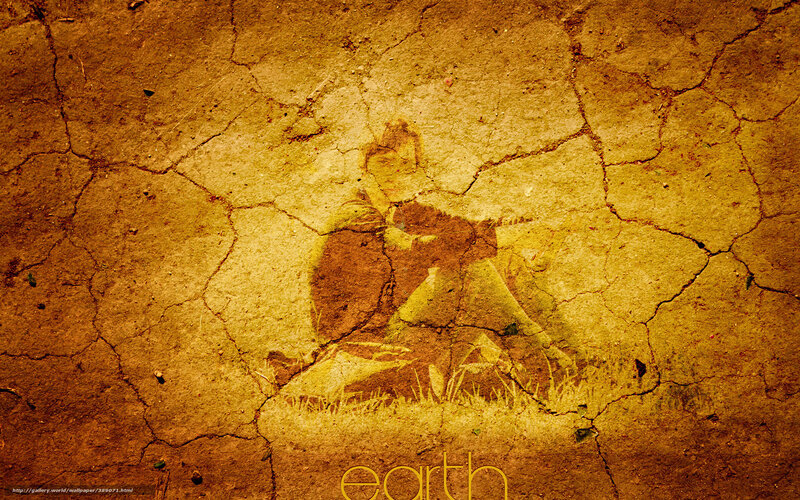 earth texture with figure