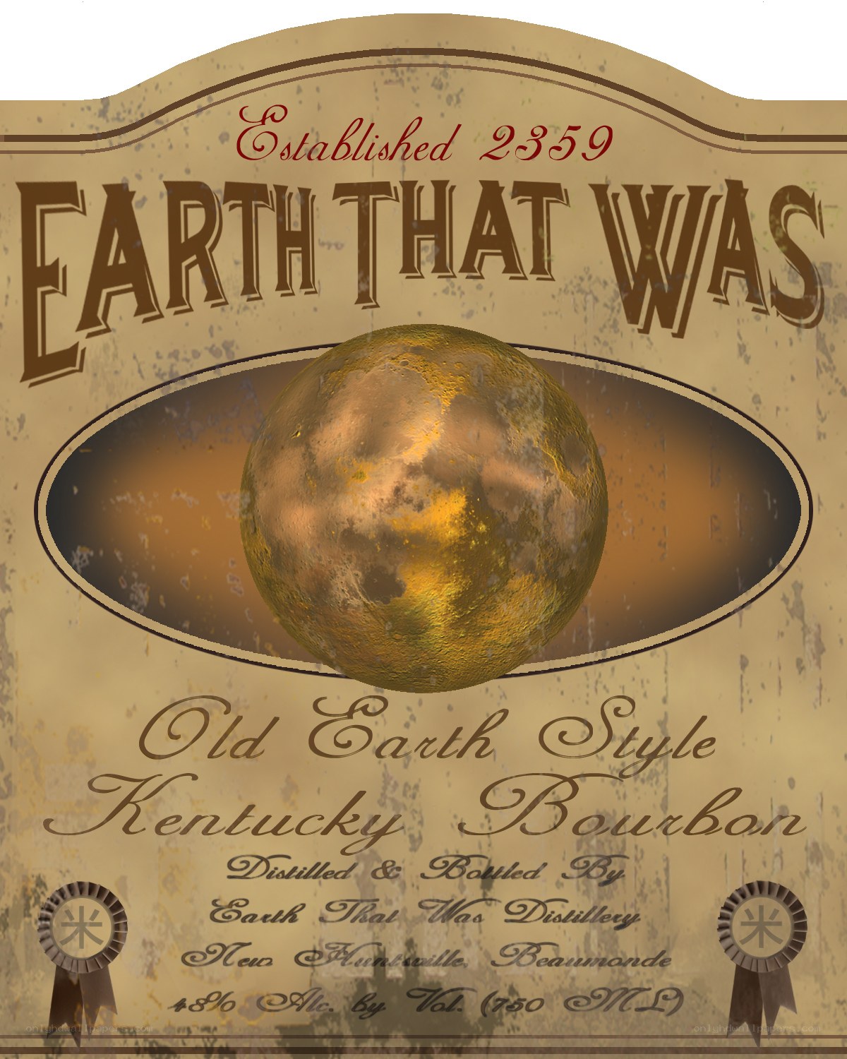 Earth That Was Bourbon Label