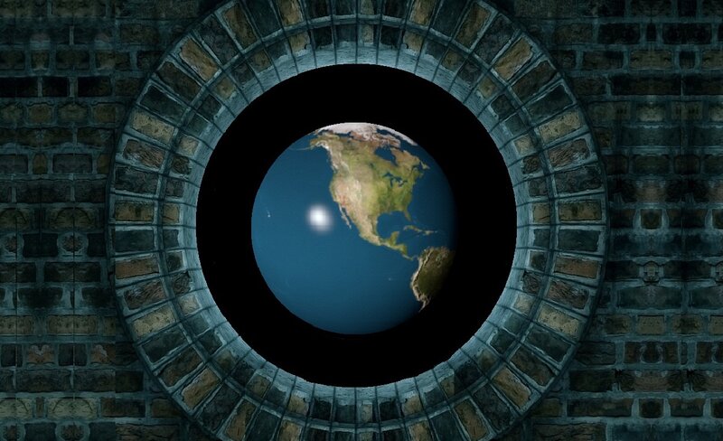 Earth Through Stone Arch