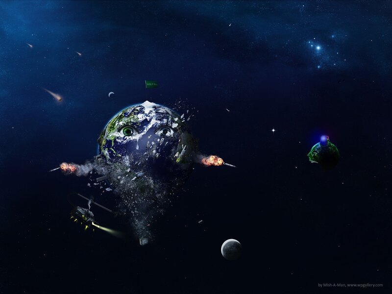 Earth under attack in space