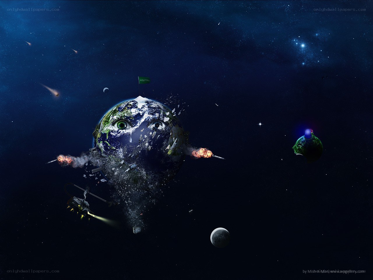Earth under attack in space