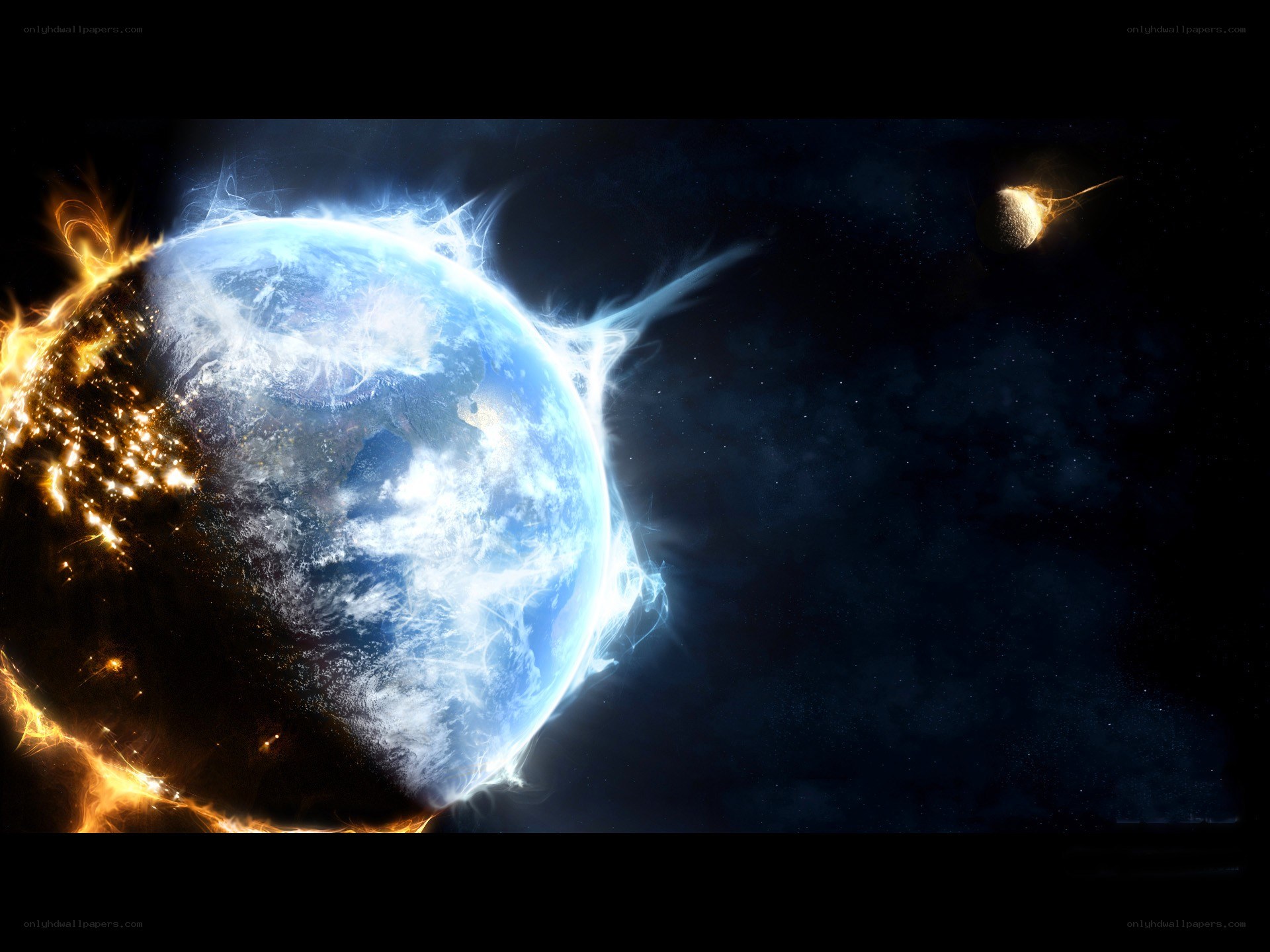 Earth under cosmic attack