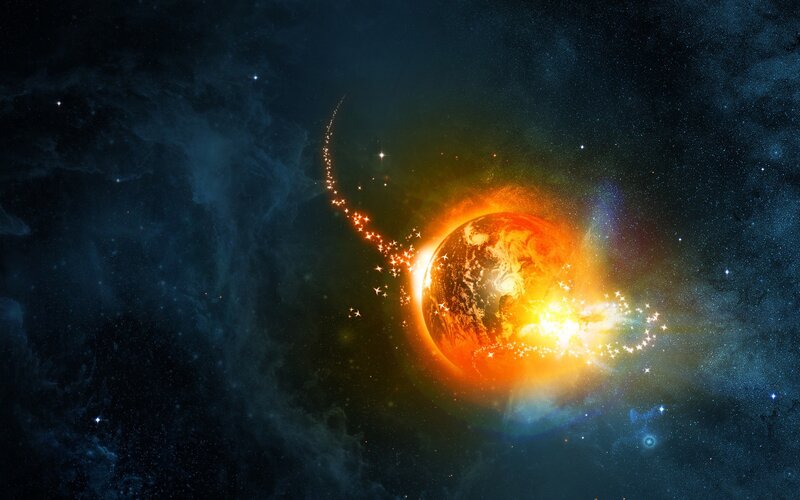 Earth under cosmic attack