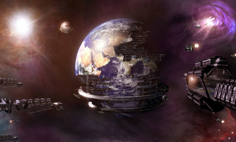 Earth under siege by alien fleet