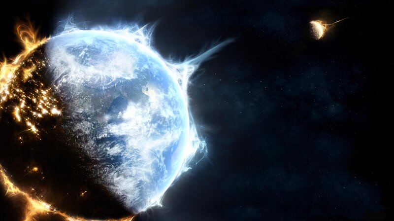 Earth under solar storm