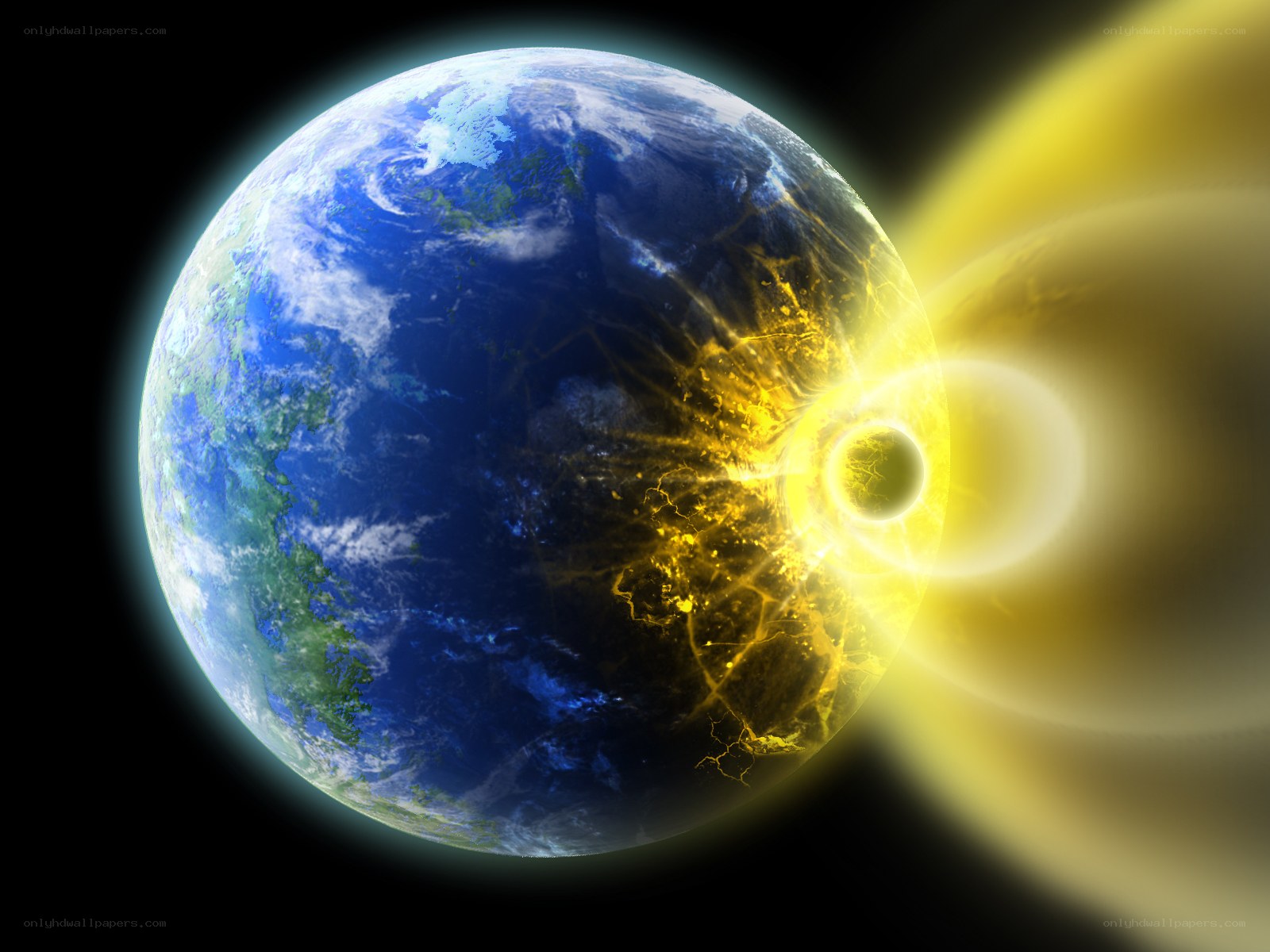 Earth under solar storm