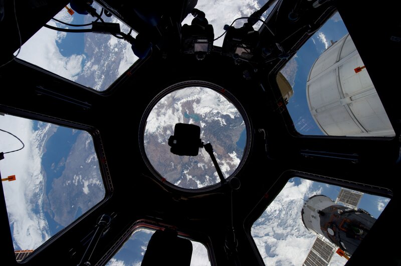 Earth view from space station