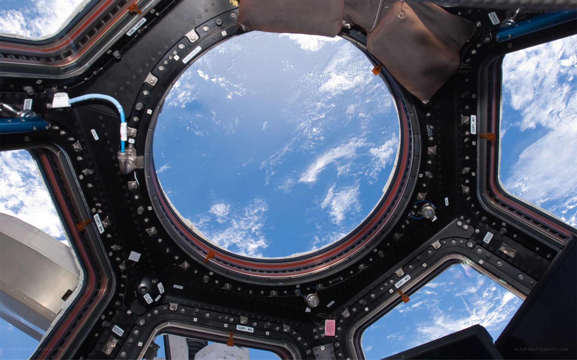 Earth view from space station