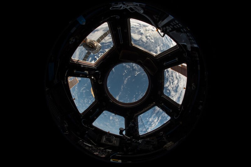 Earth Viewed from Space Station