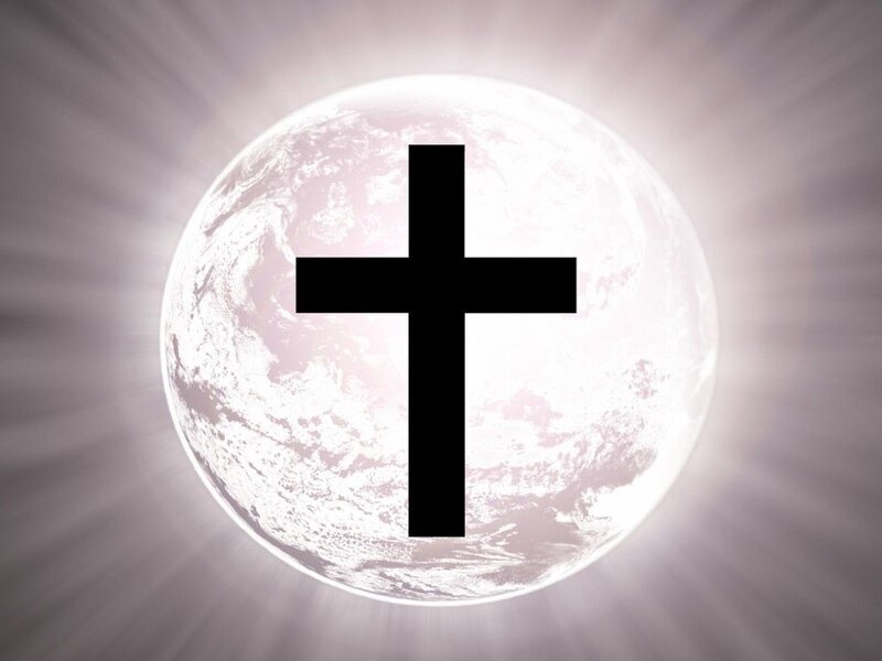 Earth with a cross
