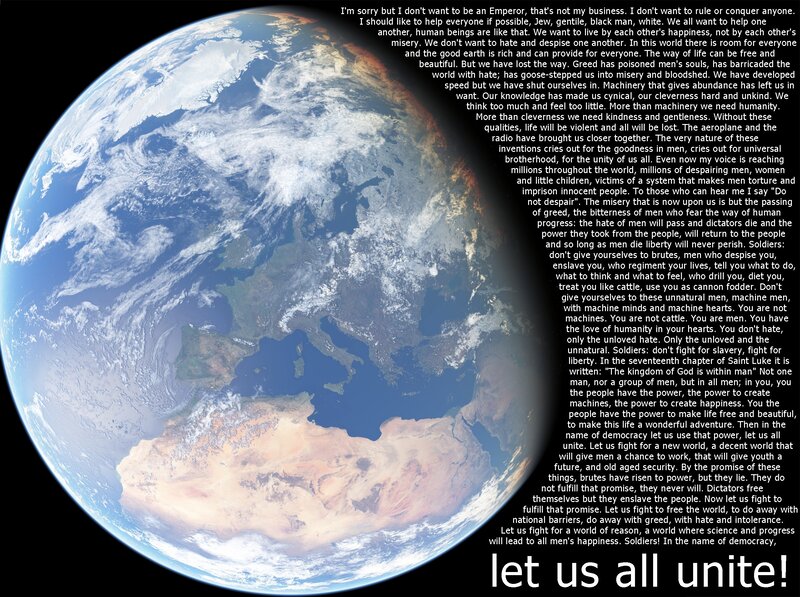 Earth with a message