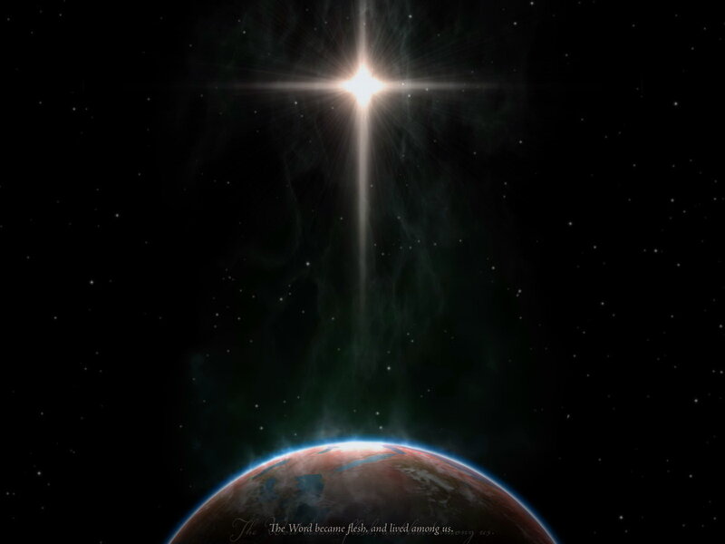 Earth with Bright Star — Black