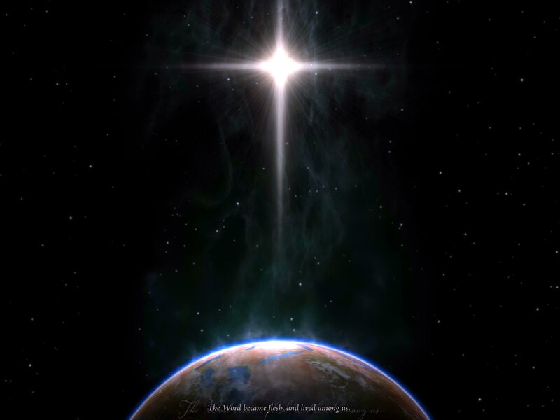 Earth with Bright Star