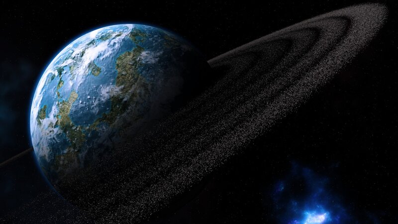 Earth with Debris Field