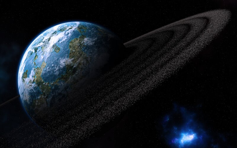 Earth with Debris Ring