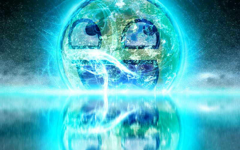 Earth with Emoji Face