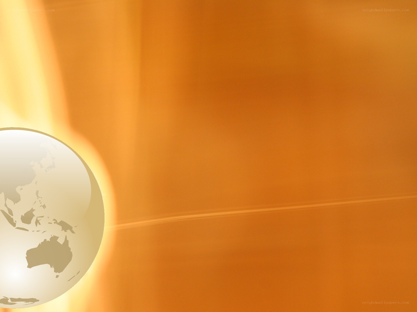 Earth with fiery background