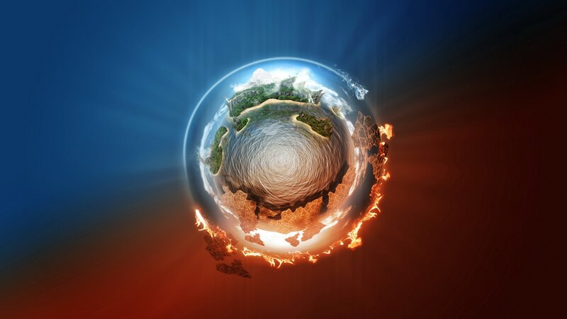 Earth with fire and ice
