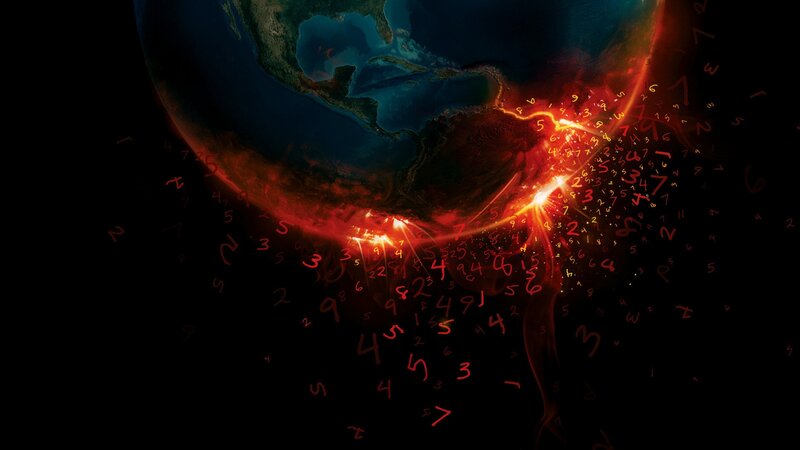 Earth with Floating Numbers