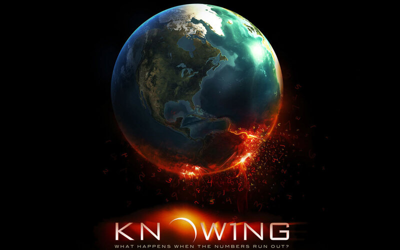Earth with Glowing Numbers