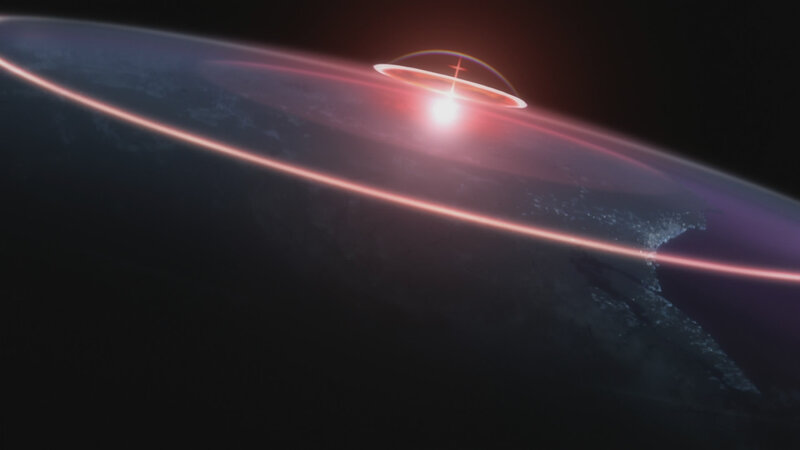 Earth with glowing ring