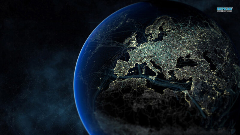 Earth with Network Overlay