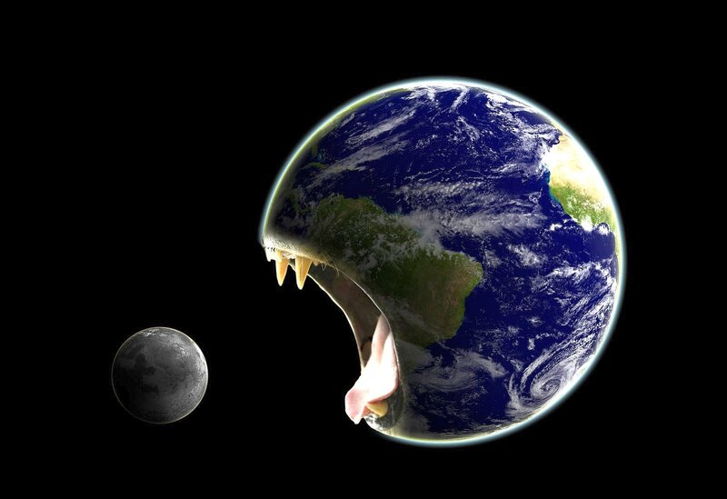 Earth with Open Mouth