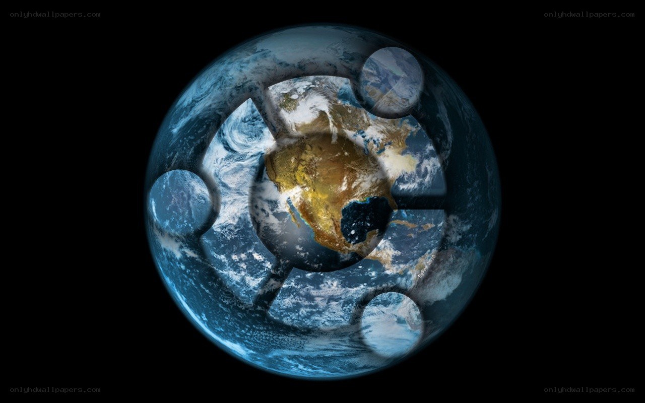 Earth with puzzle pieces
