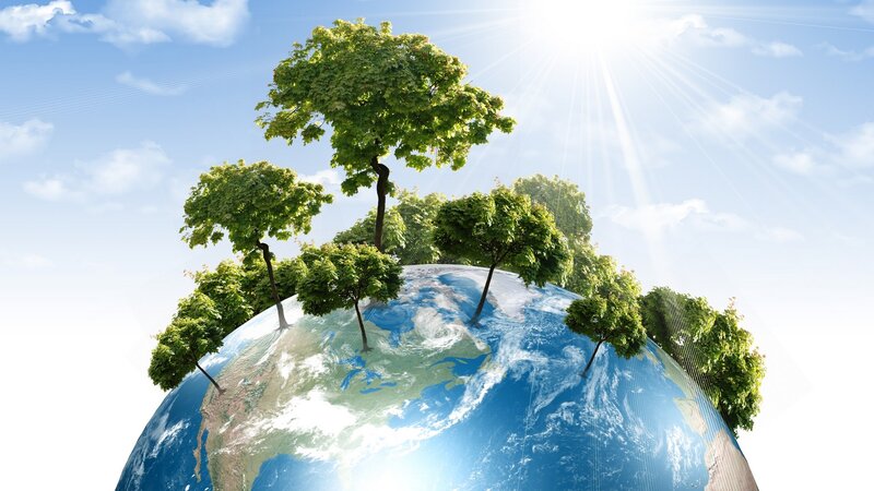 Earth with Trees