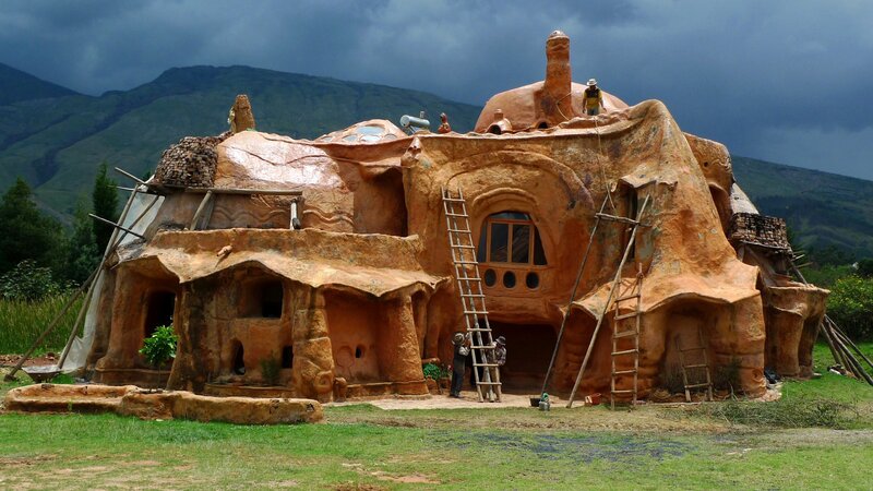 Earthen House under Construction