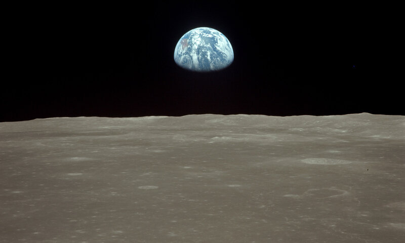 Earthrise from the Moon