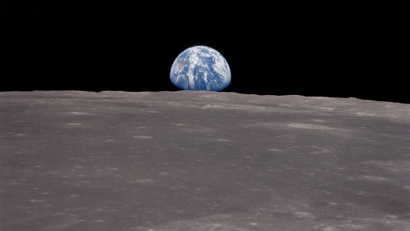 Earthrise from the Moon