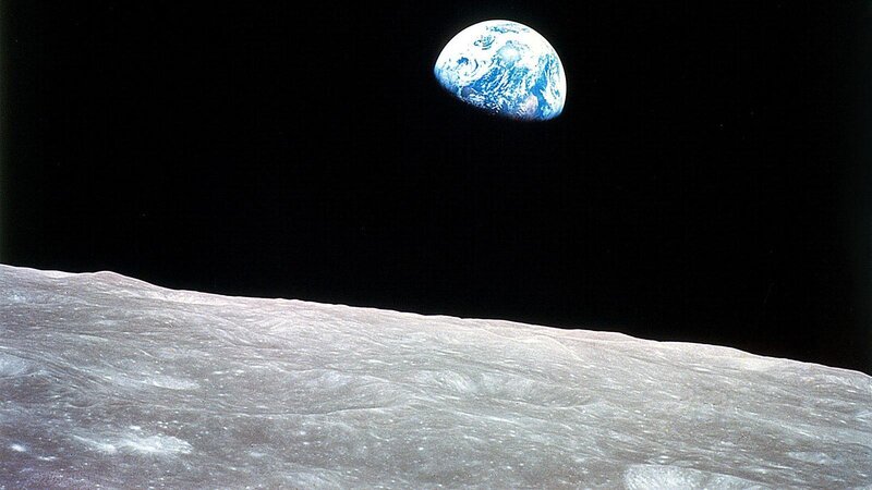 Earthrise from the Moon