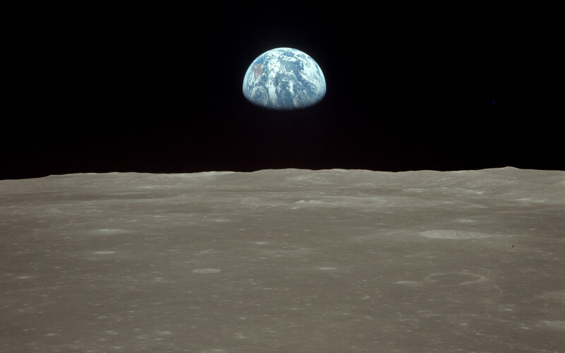 Earthrise from the Moon