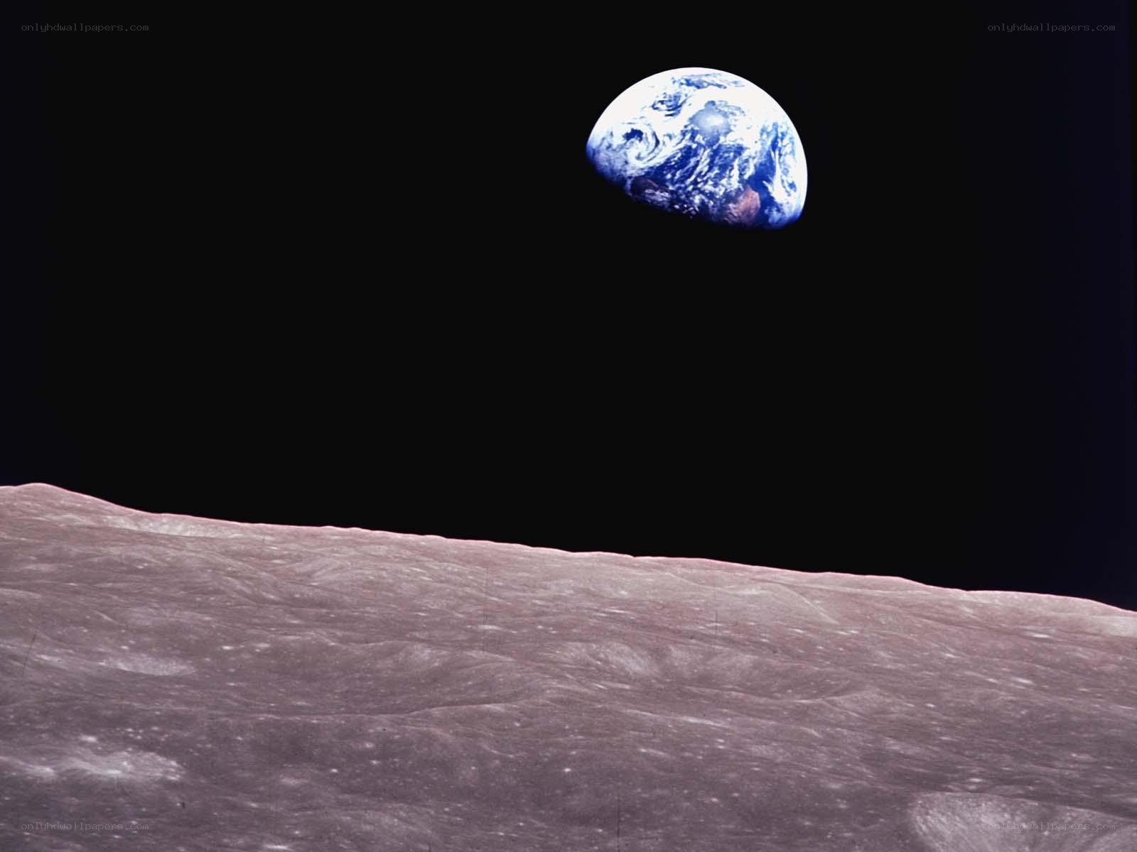 Earthrise from the Moon