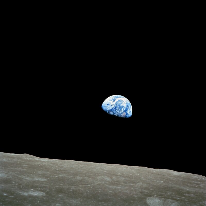 Earthrise from the Moon
