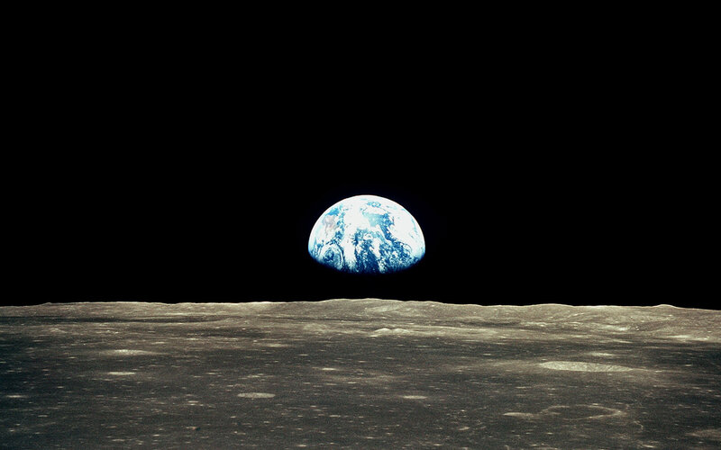 Earthrise from the Moon