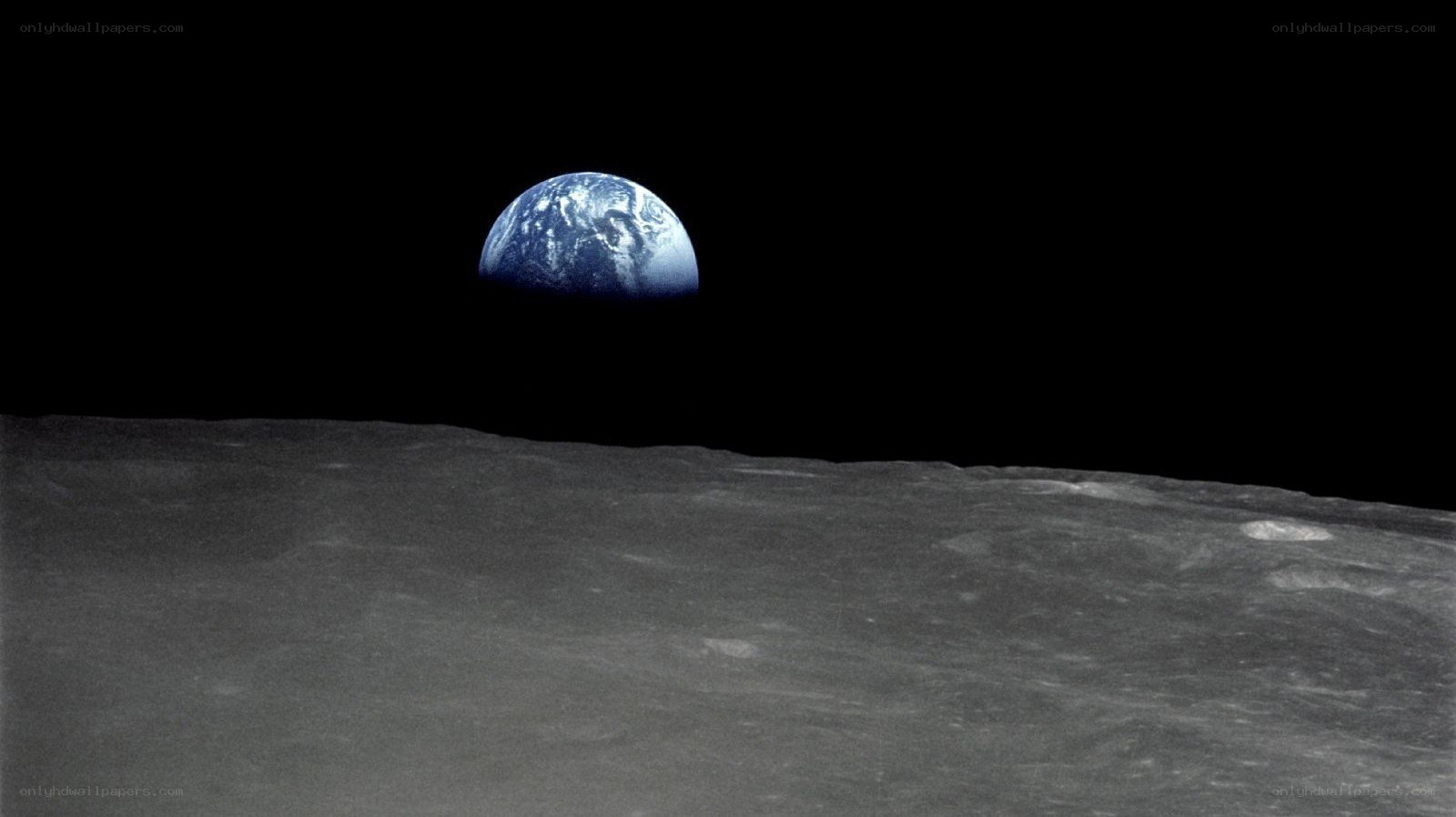 Earthrise from the Moon