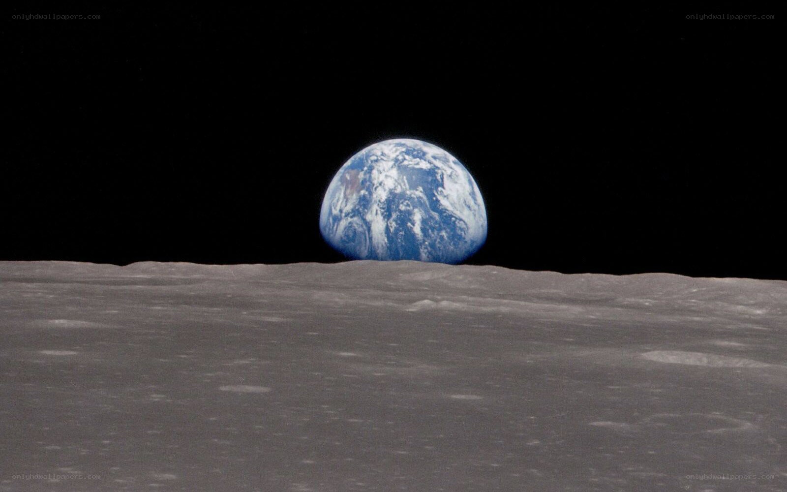 Earthrise from the Moon