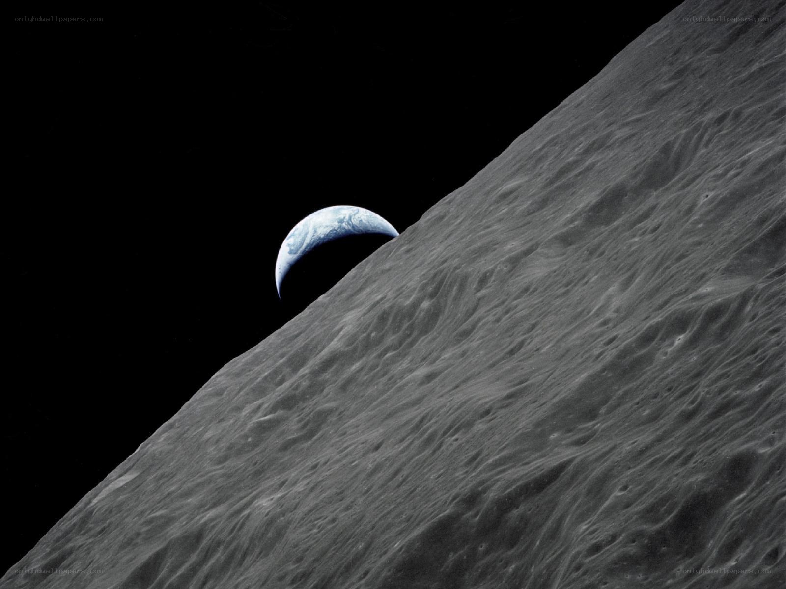 Earthrise from the Moon