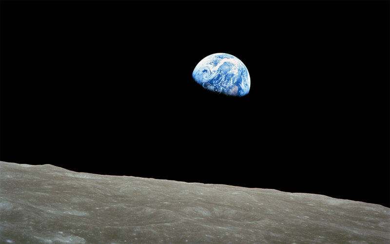 Earthrise from the Moon